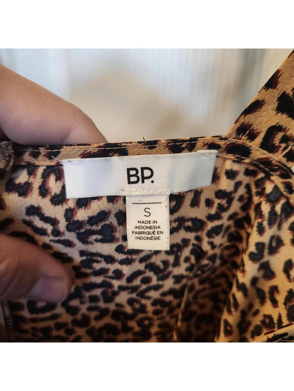 BP Leopard Print Mini Dress with Wide Straps- Size Small - Picture 5 of 6